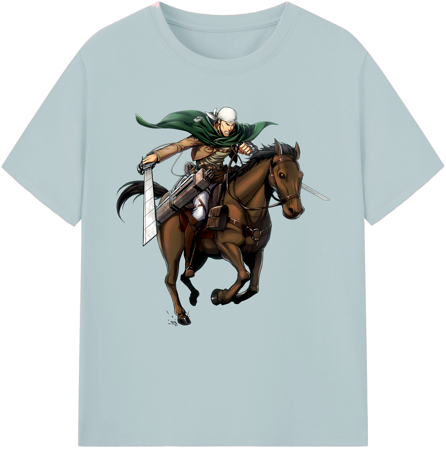 （画像用） 進撃の巨人 Attack on Titan 綿100％半袖Tシャツ（フロントプリント）